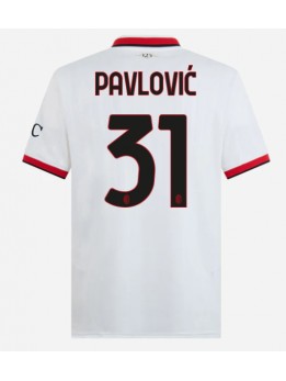 Billige AC Milan Strahinja Pavlovic #31 Bortedrakt 2024-25 Kortermet